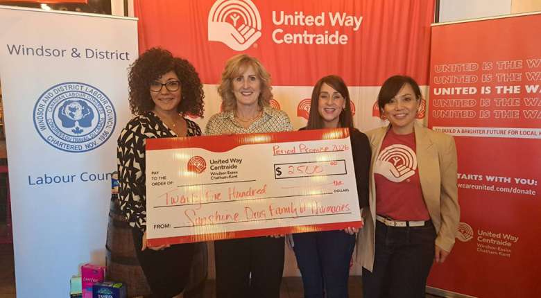 Sunshine Drugs team supporting United Way Period Promise event, embodying The Sunshine Way philosophy.